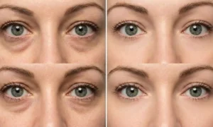 Polynucleotide treatment under eyes for dark circles and crepey skin